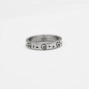 Gucci Silver 925 Ghost Graffiti Band Ring